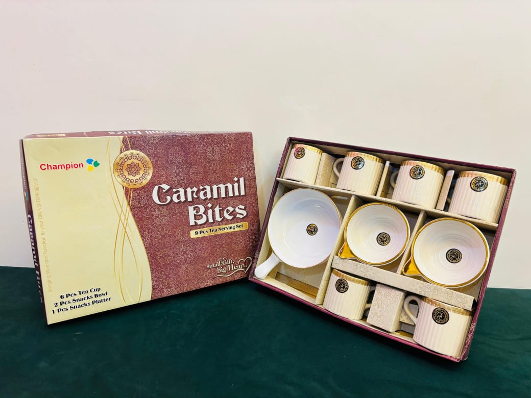CUP SET - CARAMIL BITES 6CUP 2BOWL 1 PLA - P249