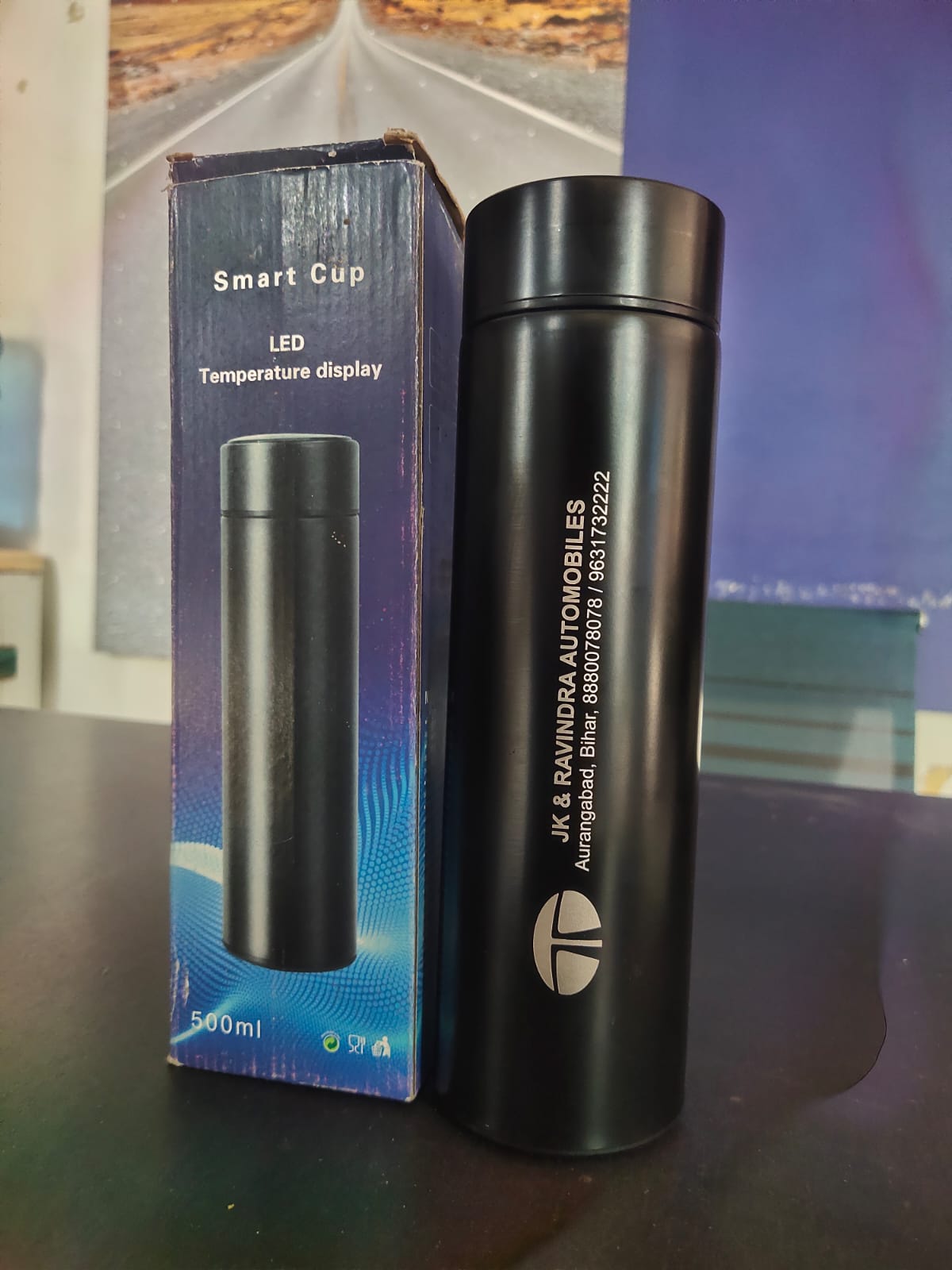 WATER BOTTLE SMARTCUP 500ML BLACK - P499